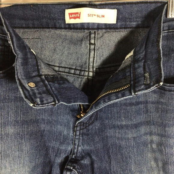 Levi’s 511 Slim Blue Denim Jeans - Size 14 - Picture 4 of 9